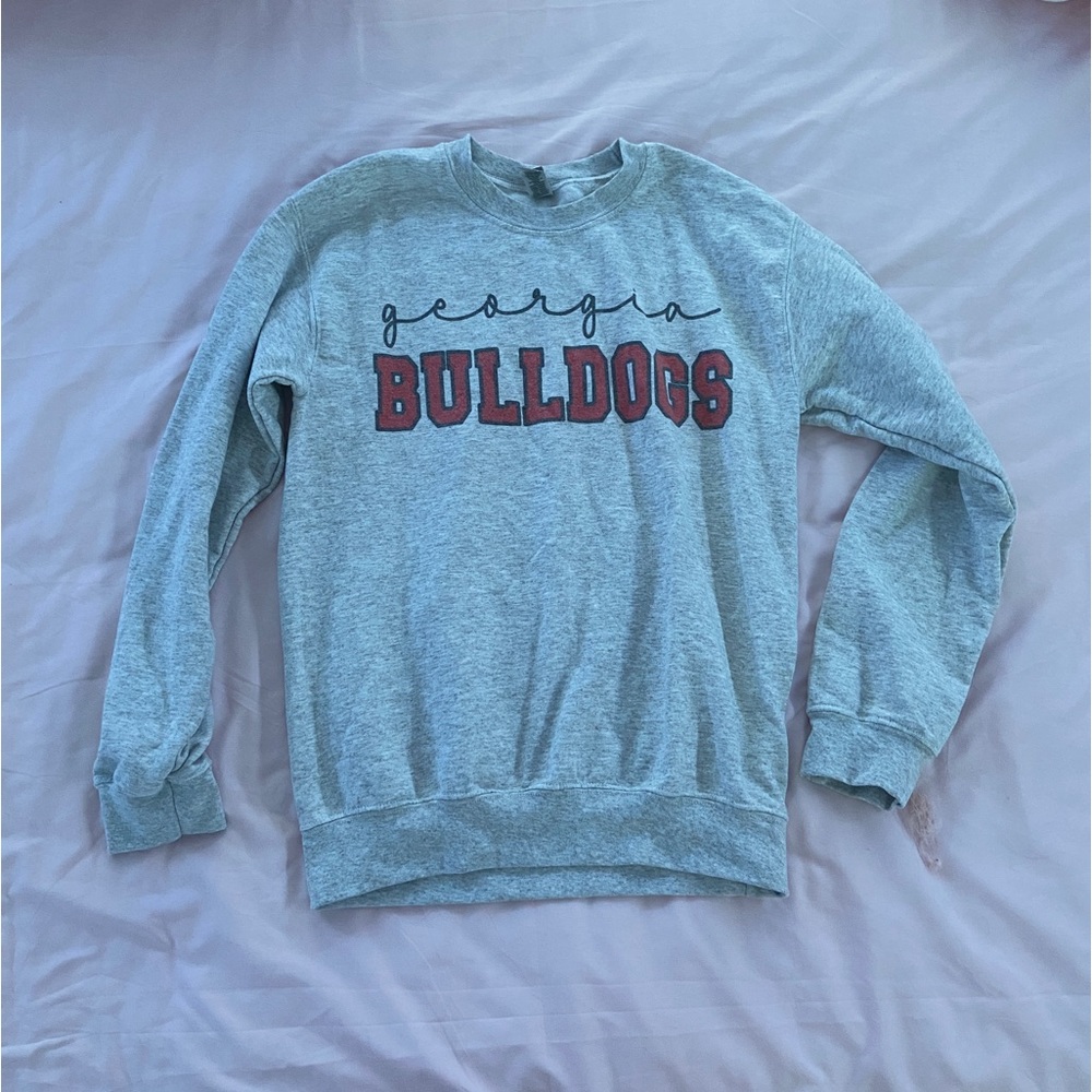 georgia bulldogs crewneck from etsy